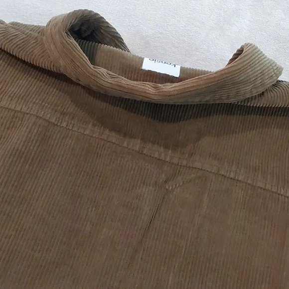 Kensie Jeans Green Button Down Corduroy Over Shirt Jacket Mens Size L - Picture 11 of 13